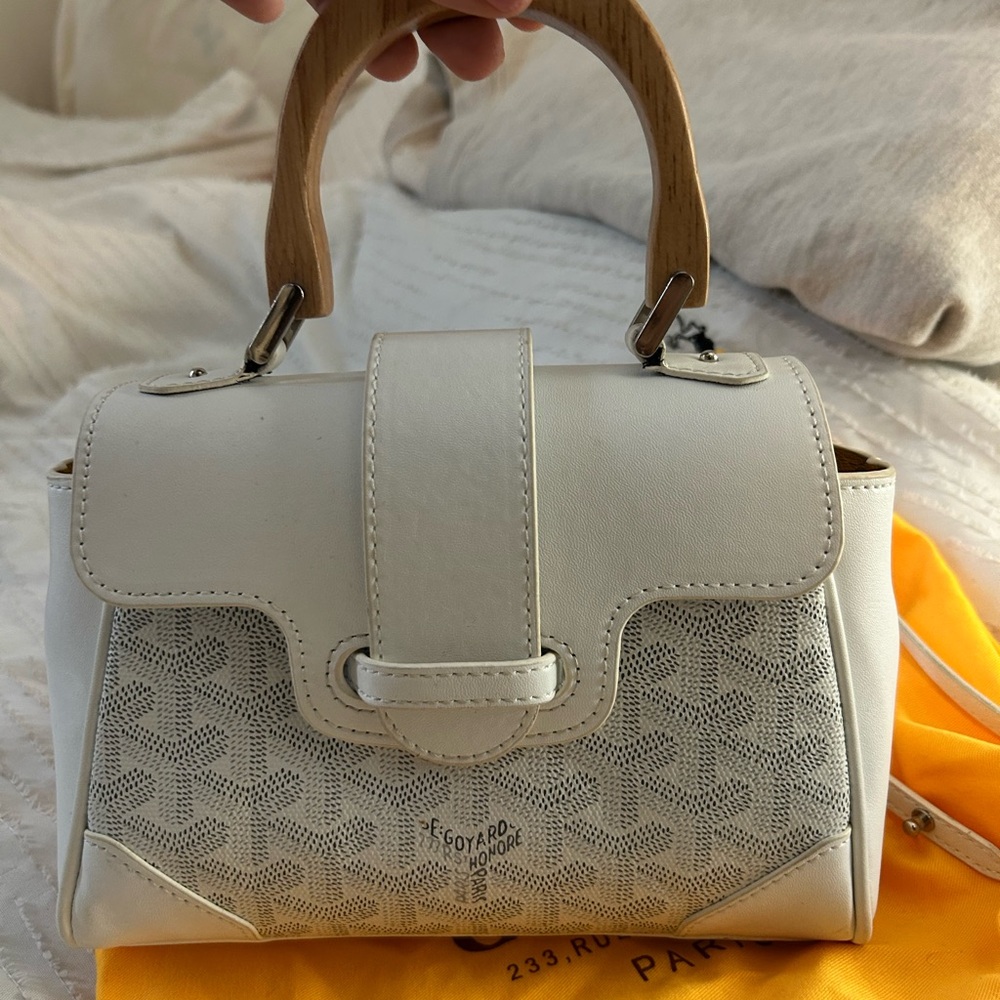 White Patterned Handbag - Picture 3 of 5